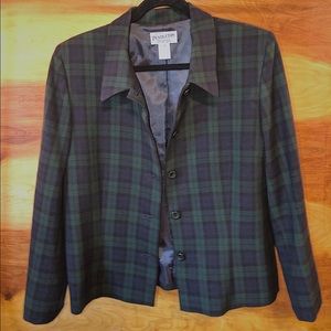 Pendleton- black watch plaid blazer 🖤
